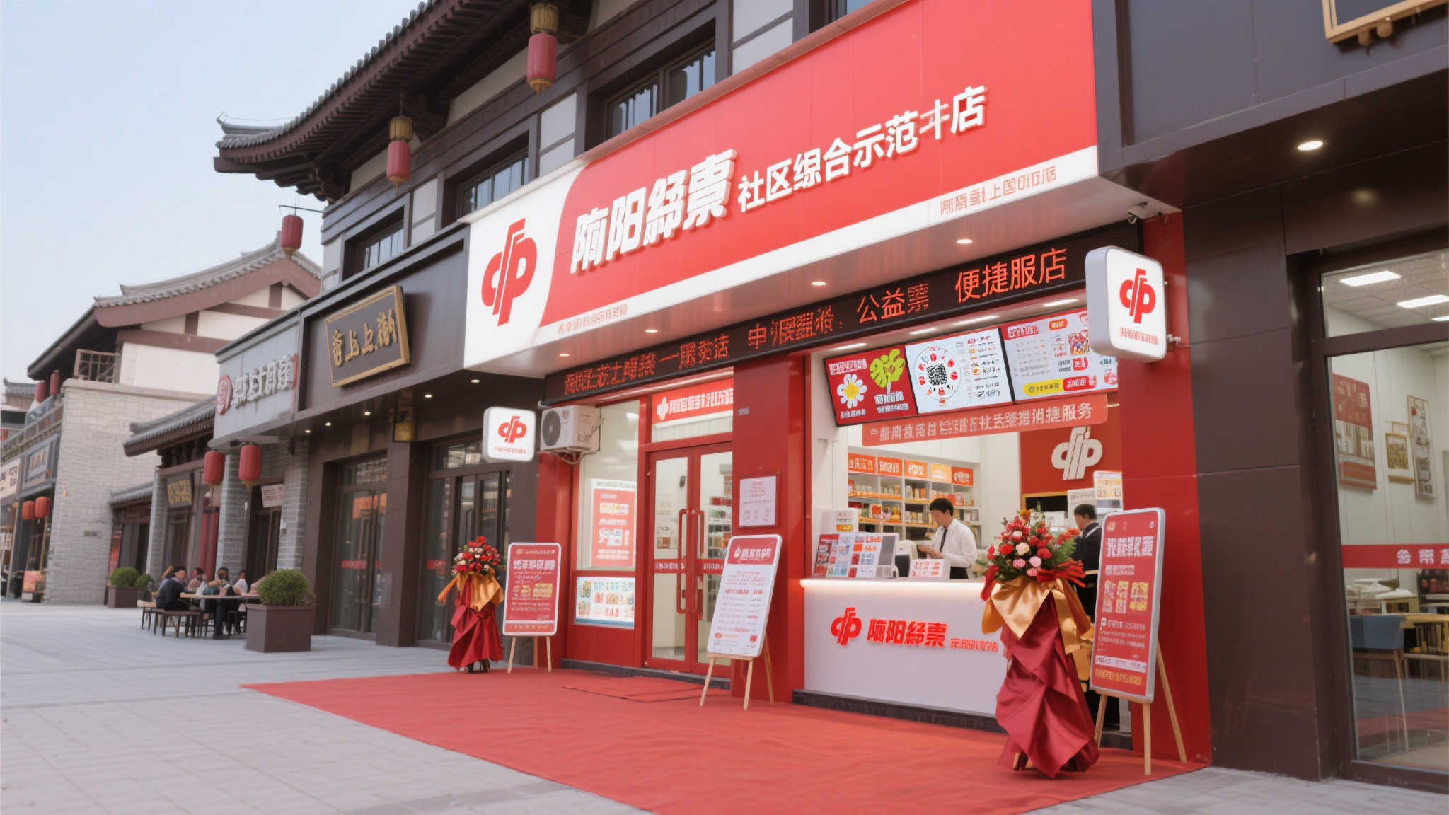 近日，渭南市首家福彩社区综合体示范店正式