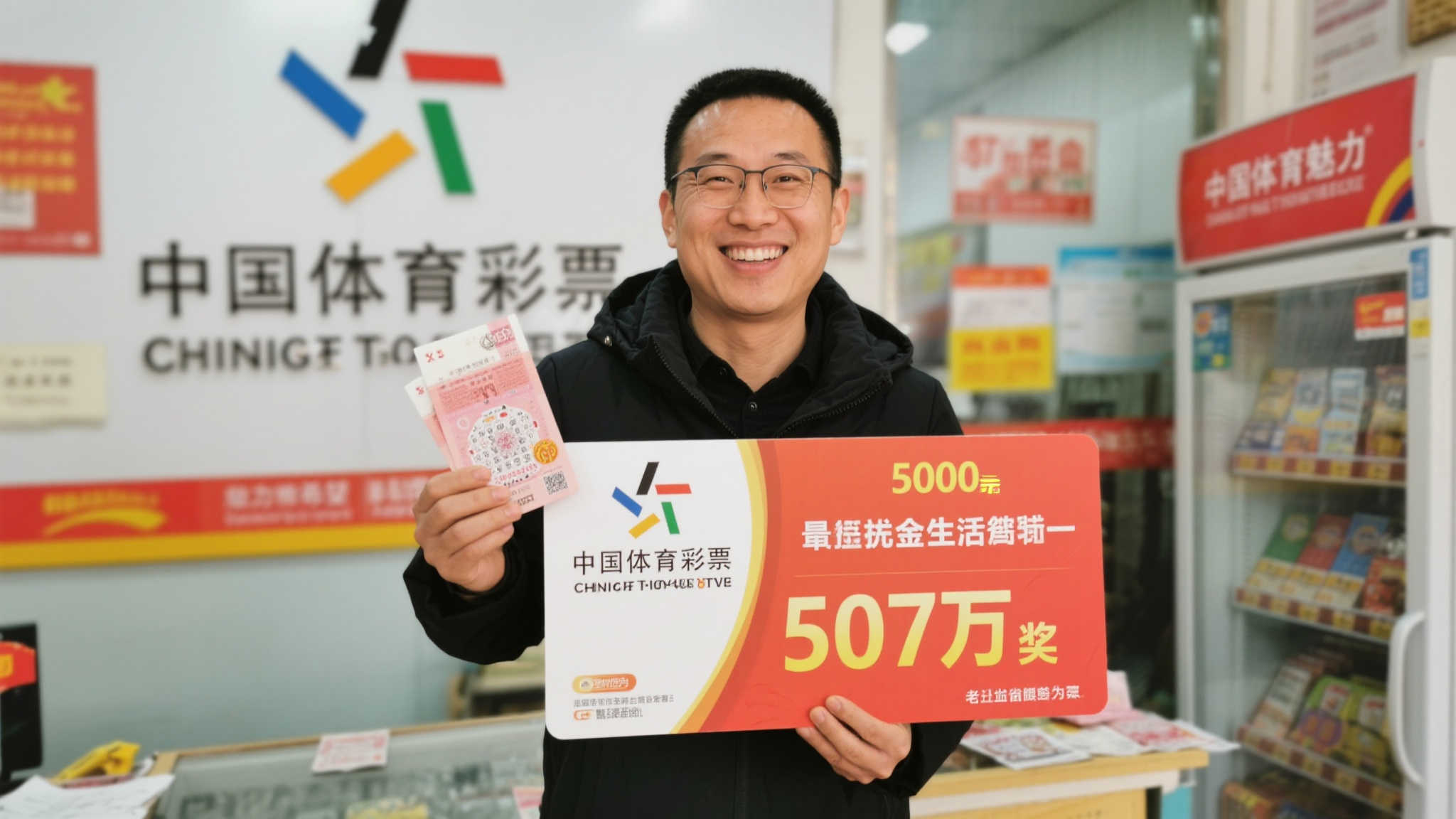 男子5千元投注体彩中507万 计划稍后领奖 男子5千元投注体彩中507万 计划稍后领奖