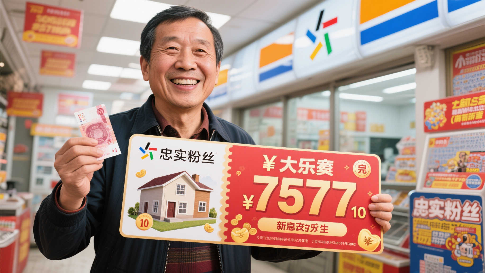 忠实彩民10元喜中大乐透757万 梦想购置新居-票 引言:小投入换来大回报的幸运故事
你是