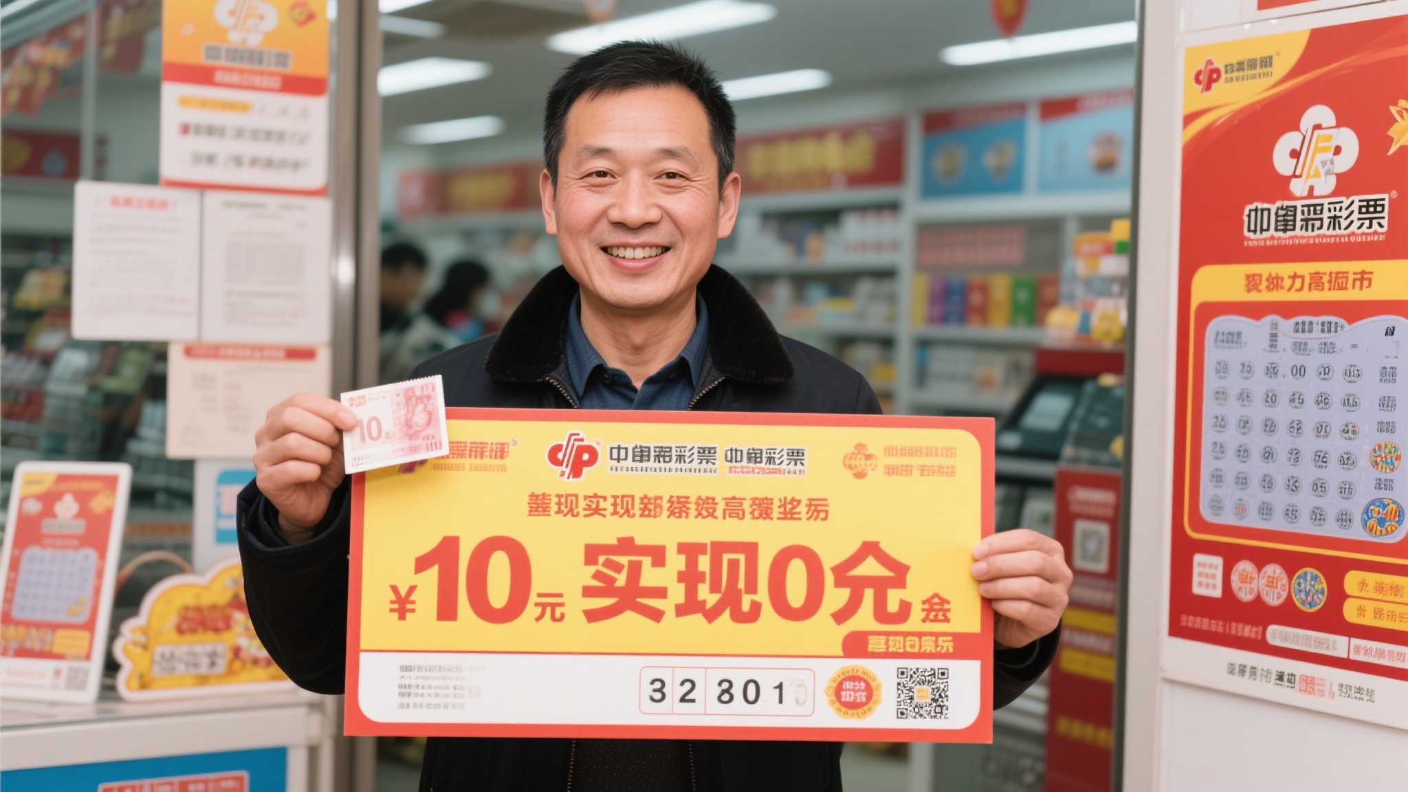 彩民坚持13年每期购彩，10元机选喜中双色球790万