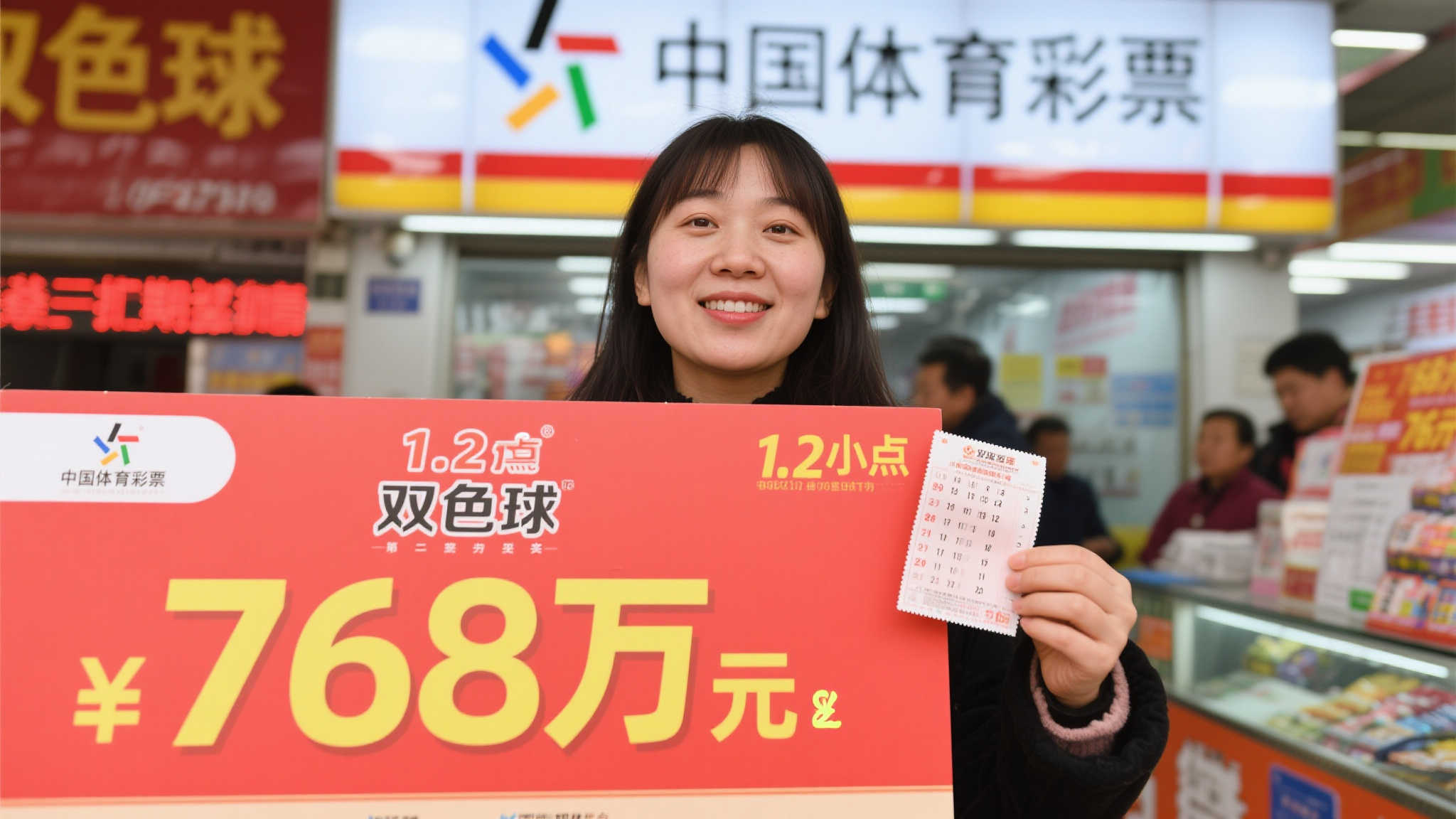 1. 2元小投入换来768万巨奖：幸运从