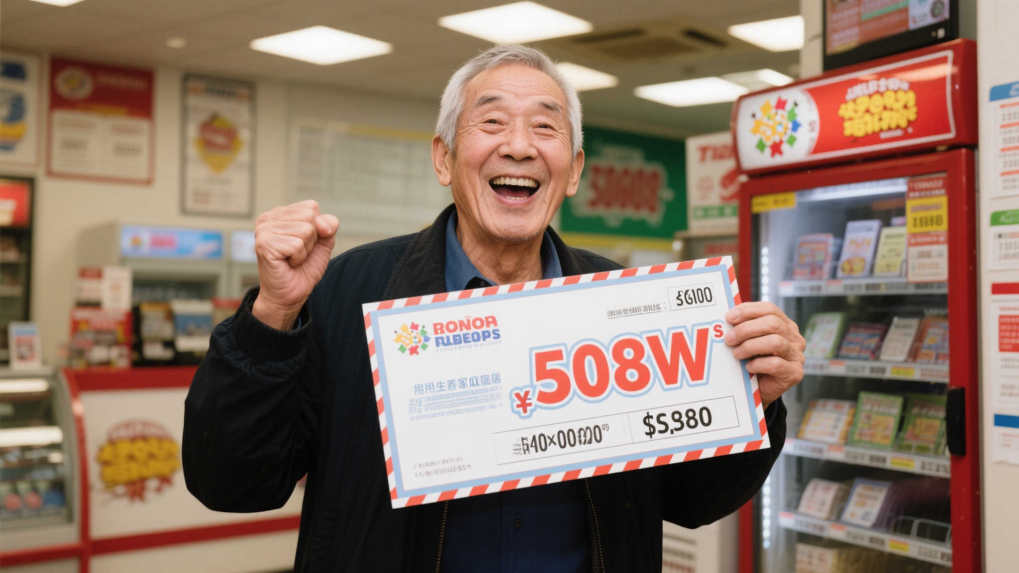 对于这位老彩民而言，这次获得的508万大