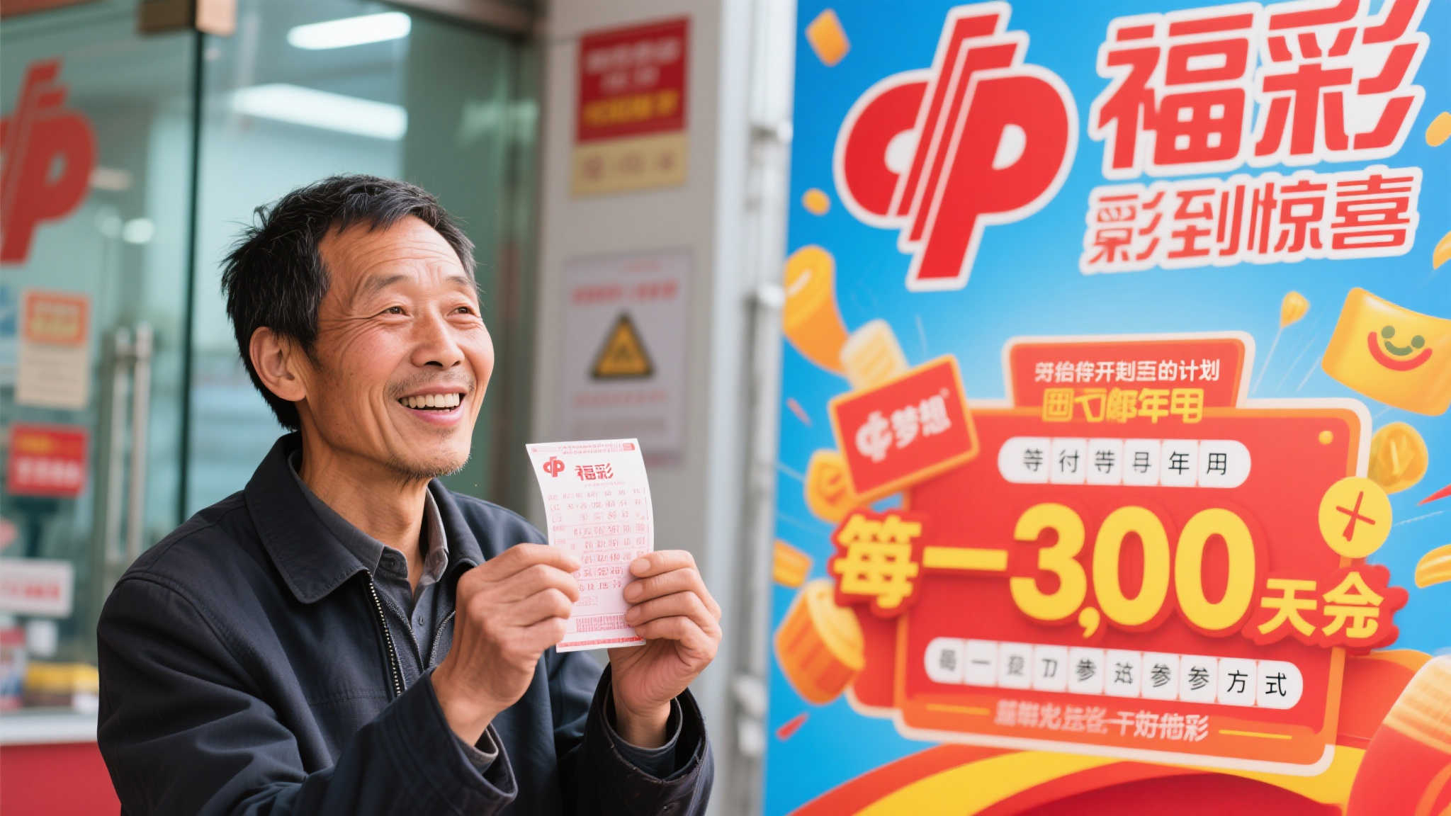 男子坚持守号一年终获福彩大奖