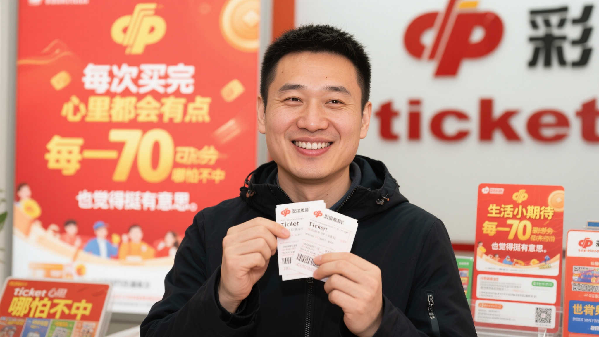 老彩民喜获赠票中大乐透40万 坦言非常开心 老彩民喜获赠票中大乐透40万 坦言非常开心