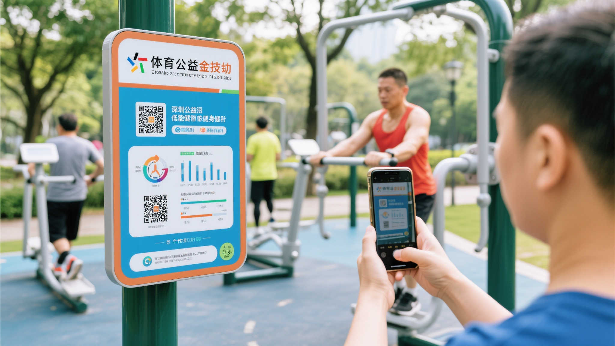 在体彩公益金的支持下，深圳许多公共场所还