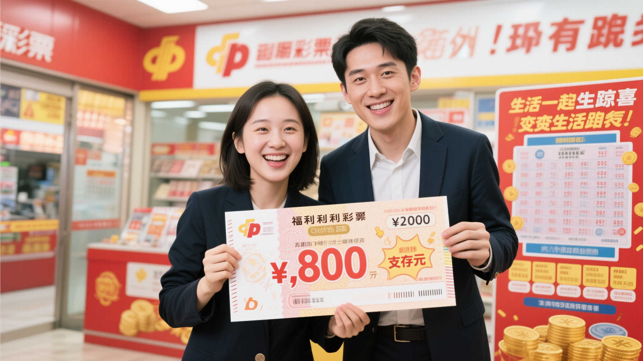 亲姐弟齐心刮中福彩80万 奖金暂存共谋未来 亲姐弟齐心刮中福彩80万 奖金暂存共谋未来