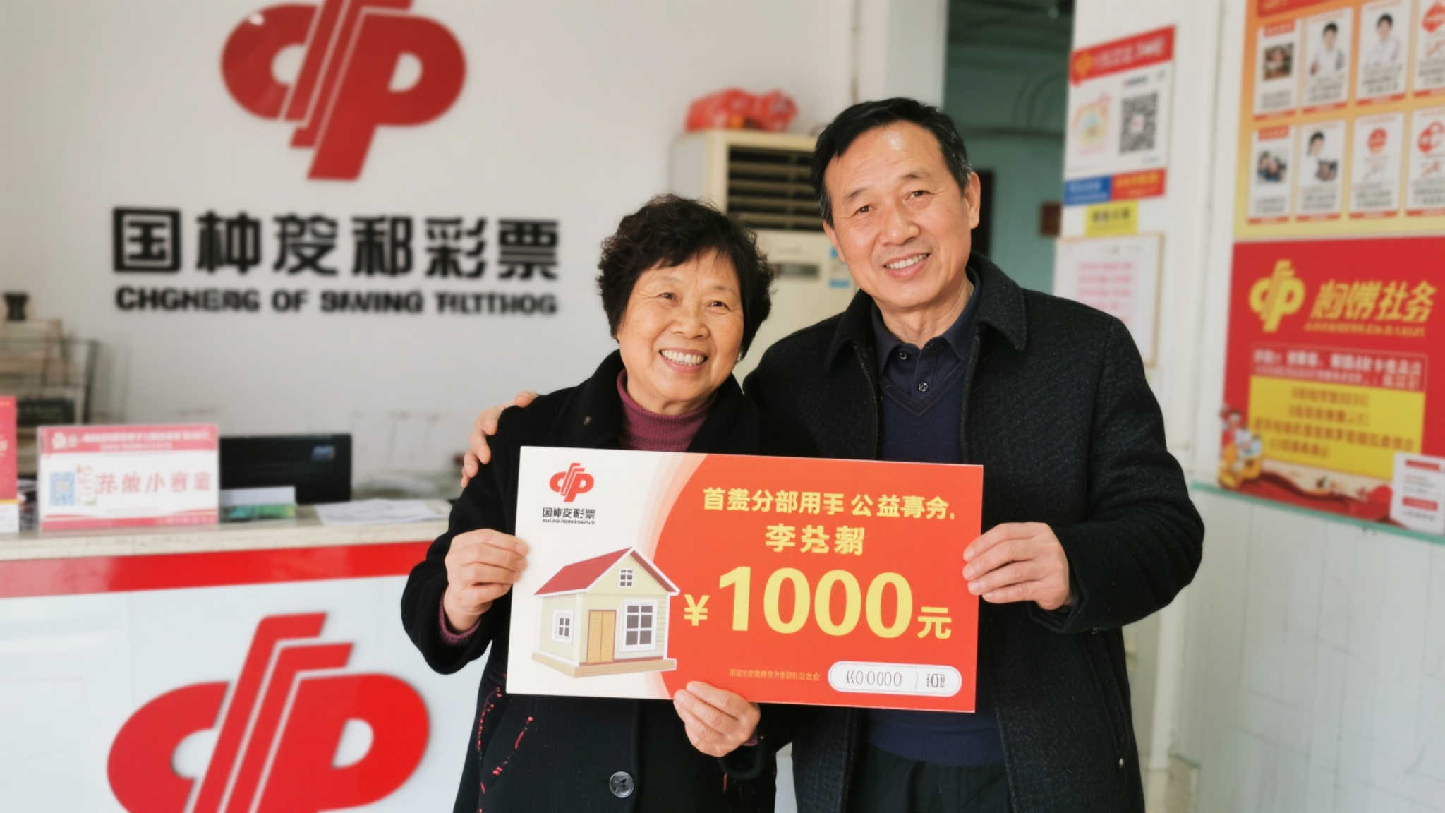 退休阿姨意外中奖福彩百万，丈夫急忙陪同赶往兑奖中心