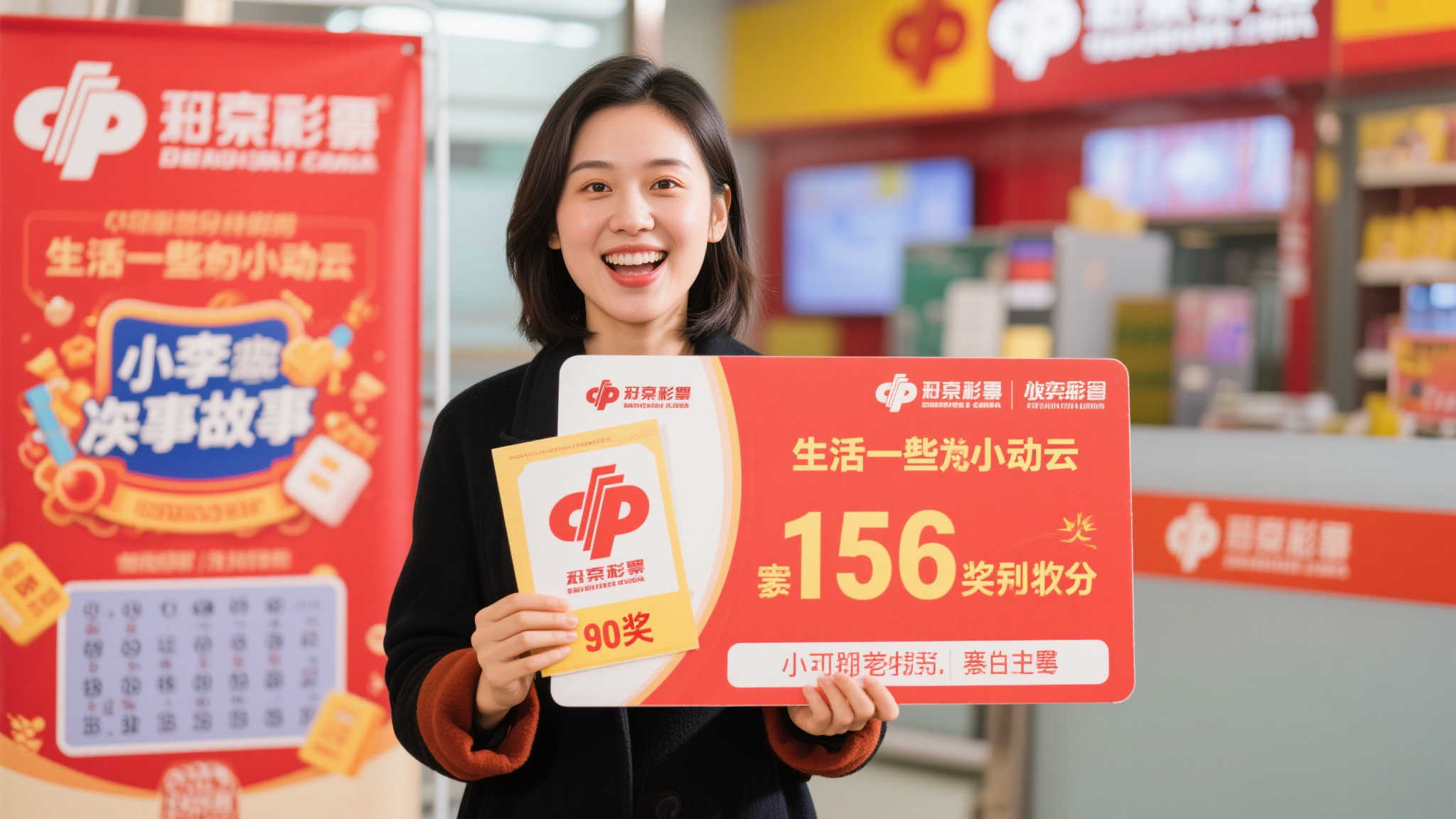 90后美女逛街吃喝玩乐，喜中福彩80万大奖，激动尖叫！