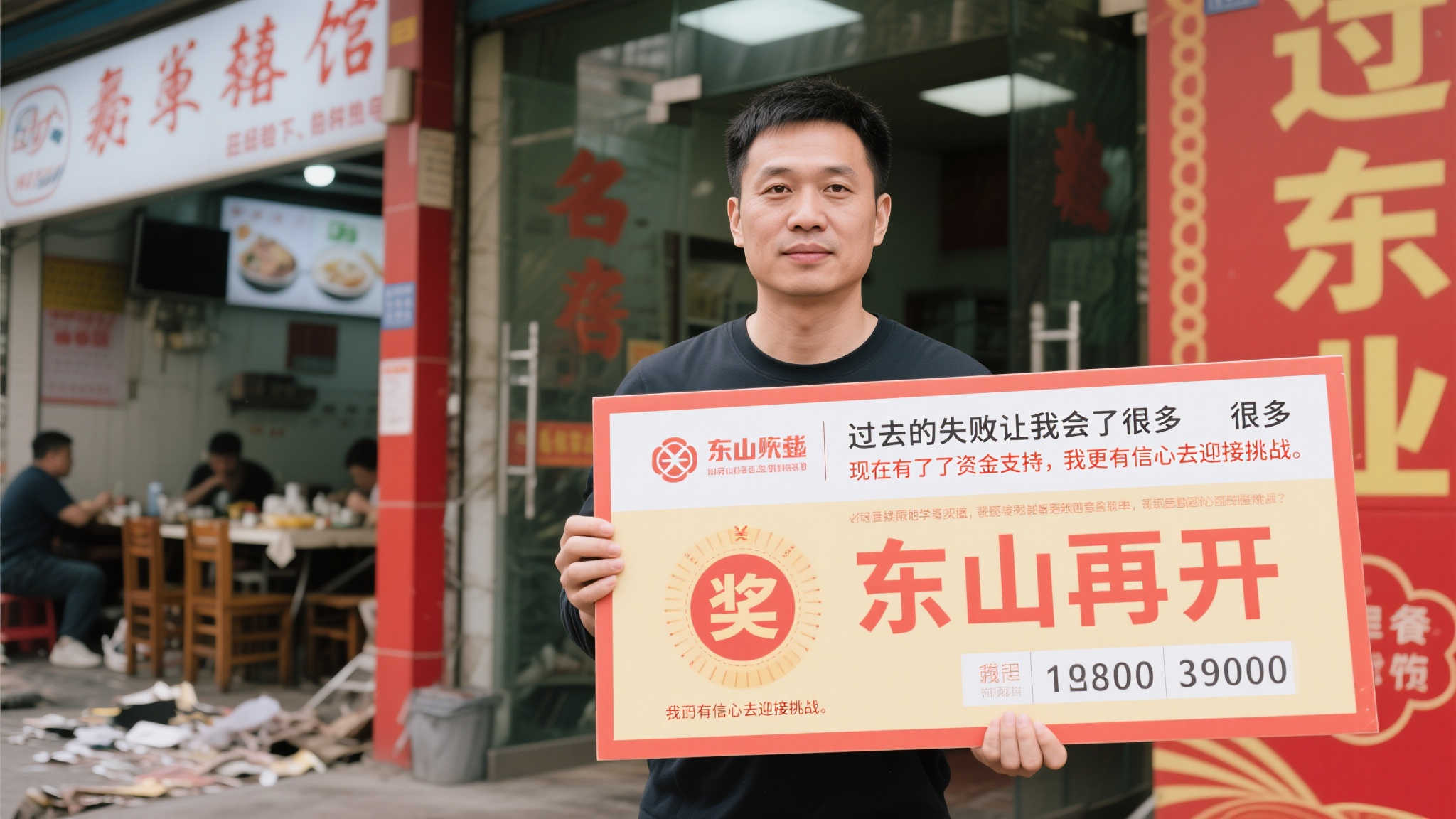 男子喜中大乐透千万奖金，决心再战创业征程