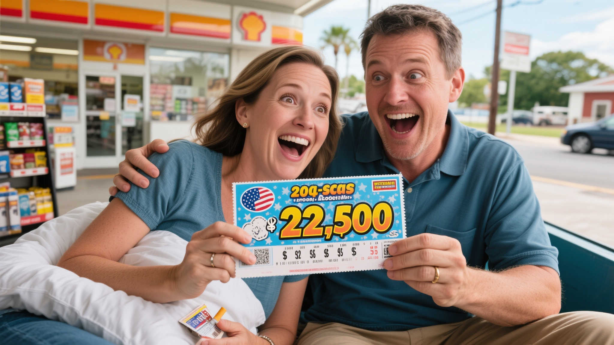 夫妇旅行购烟意外中2亿大奖 彩票不离身紧守财富