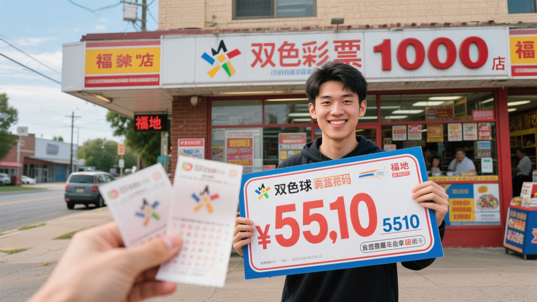 95后旅行途中喜中双色球551万,站点曾诞百万大奖 想象一下,在一次轻松的旅行途中,随手买下